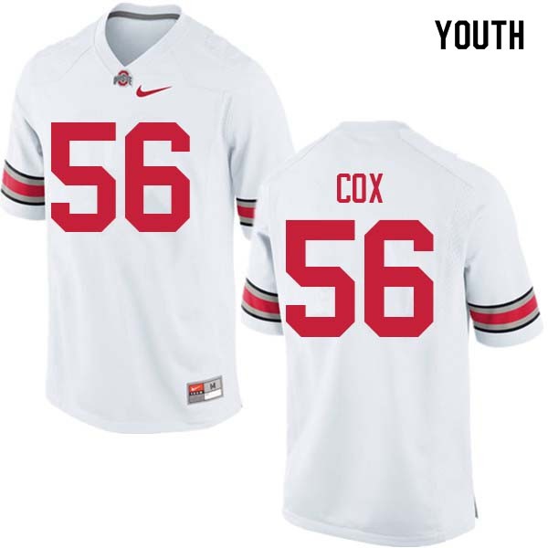 Ohio State Buckeyes #56 Aaron Cox Youth Alumni Jersey White